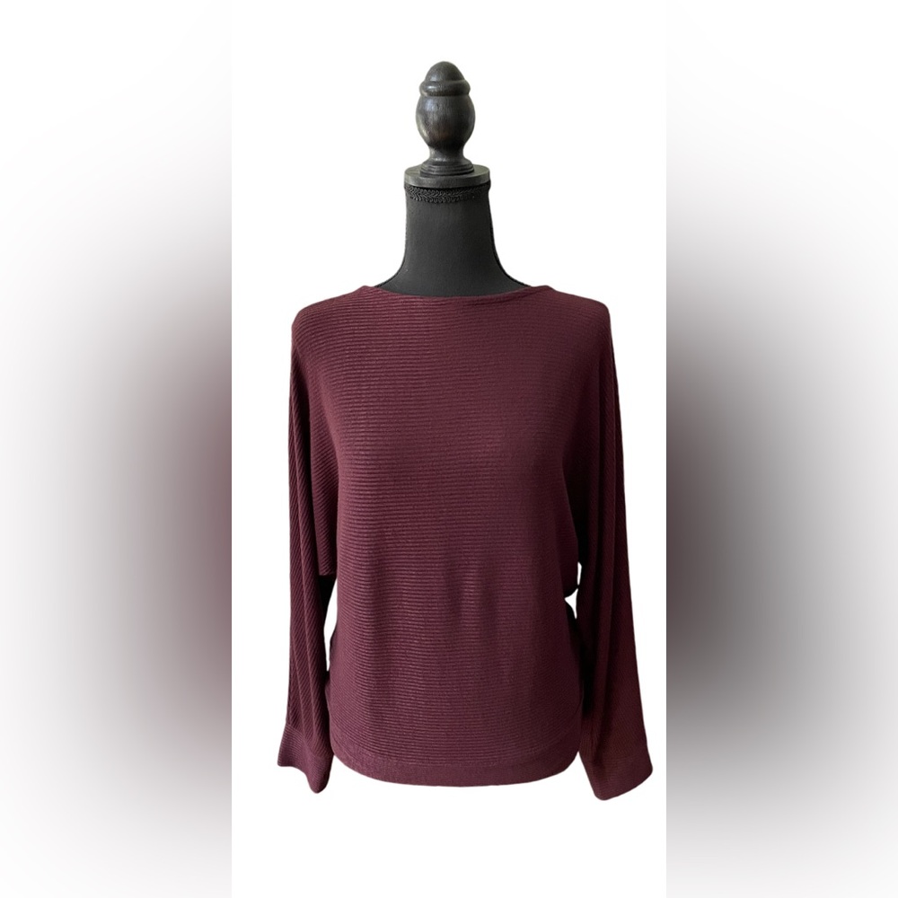 A New Day: Maroon Dolman Sleeve Sweater Shirt